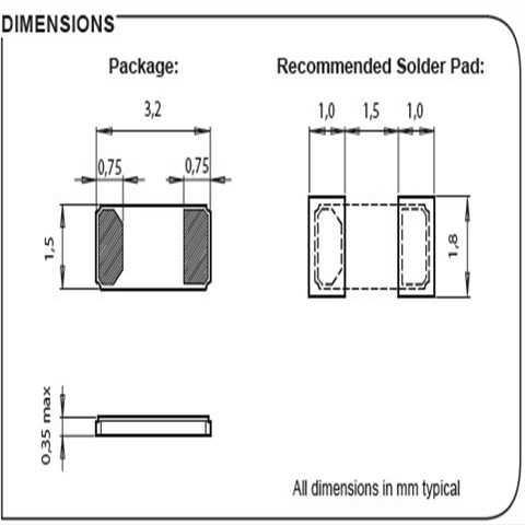 微晶晶振,貼片晶振,CM7V-T1A_03晶振,美國進口32.768K晶振