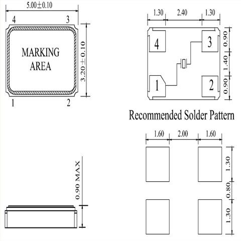 鴻星晶振,貼片晶振,HCX-5SB晶振,無源貼片諧振器