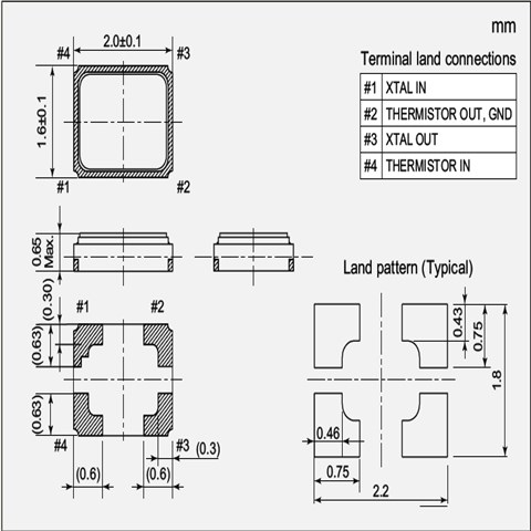 NDK晶振,貼片晶振,NX2016SF晶振,進(jìn)口石英貼片晶振