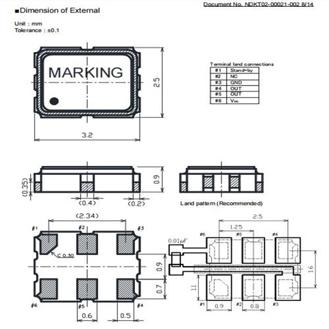 NSC5082A石英振蕩器-日本NDK晶振HCSL-汽車導(dǎo)航系統(tǒng)專用晶振