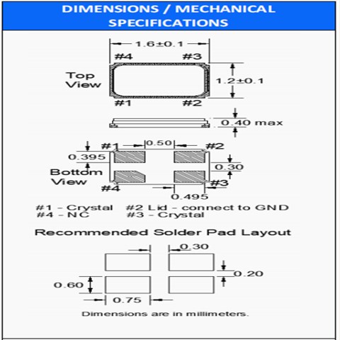 FOX進(jìn)口無(wú)源晶振,超小型1612晶振,FC0BSFEEN23A99675-T2智能手環(huán)晶振
