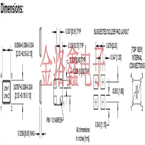 M12526JM25.000000MHz,2520切割SMT晶體,M1252測試設(shè)備振蕩器