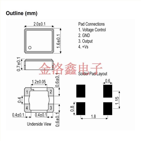 LFTVXO079051,VCTCXO壓控溫補晶振,削峰正弦波晶振