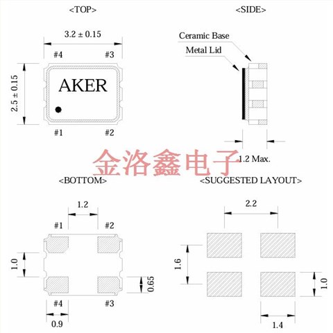 TX32ED-12015S-19.200-X-R,AKER安碁晶振,削峰正弦波晶振