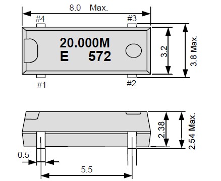 8038日產(chǎn)陶瓷面晶振,無(wú)源石英貼片諧振器,MA-306晶振