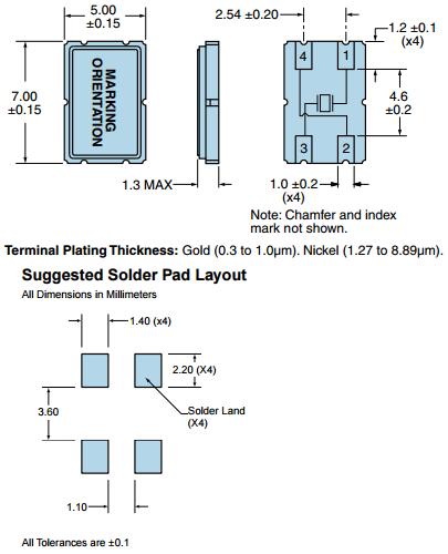 進口石英晶體諧振器,4腳金屬殼7050晶振,EA5070PA12-27.000M晶振