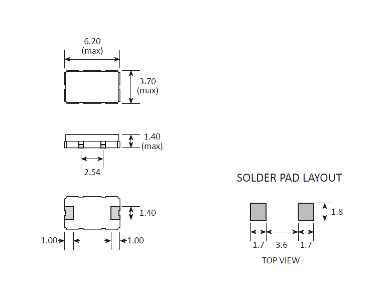 汽車領(lǐng)域SMD晶振,耐撞擊6237M級晶體,GSX-7A晶振