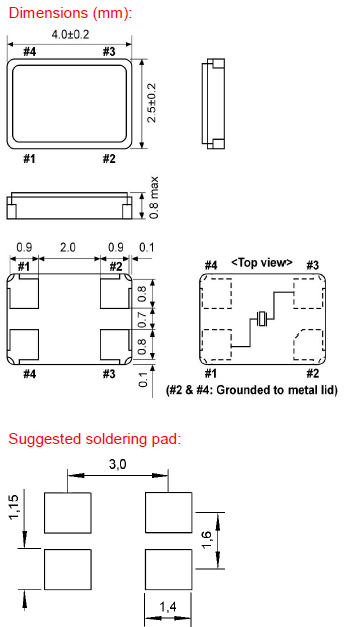 無(wú)線(xiàn)石英諧振器,薄型4025進(jìn)口晶振,KX-8晶振