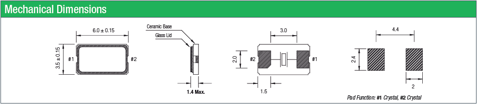 無(wú)源貼片進(jìn)口晶體,石英6035陶瓷殼晶振,QC6GB晶振