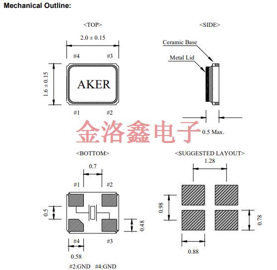 C1E-80.000-10-1015-X-M,安基晶振,石英晶體諧振器,2016mm晶振